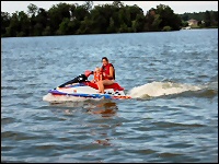 Photo of a jetski on the lake