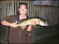 Walleye caught on the lake